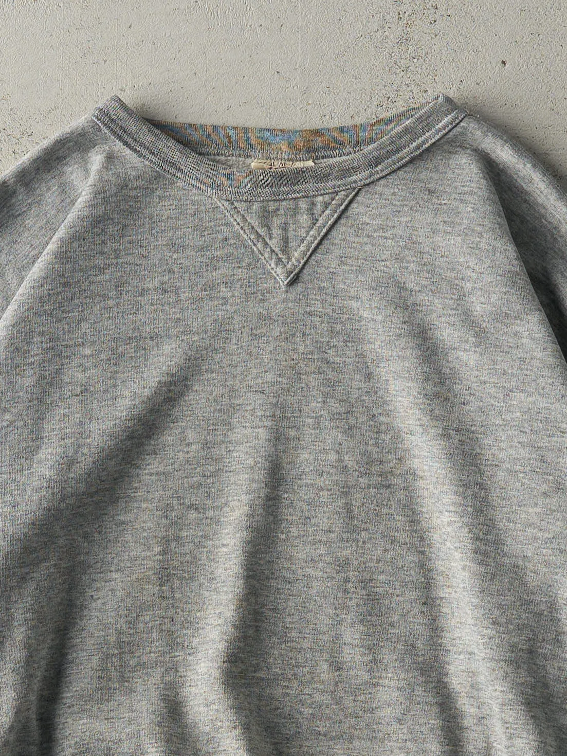 Vintage 90s Grey Blank Boxy Crewneck (L/XL) sold by Rebalance Vintage product image thumbnail 2