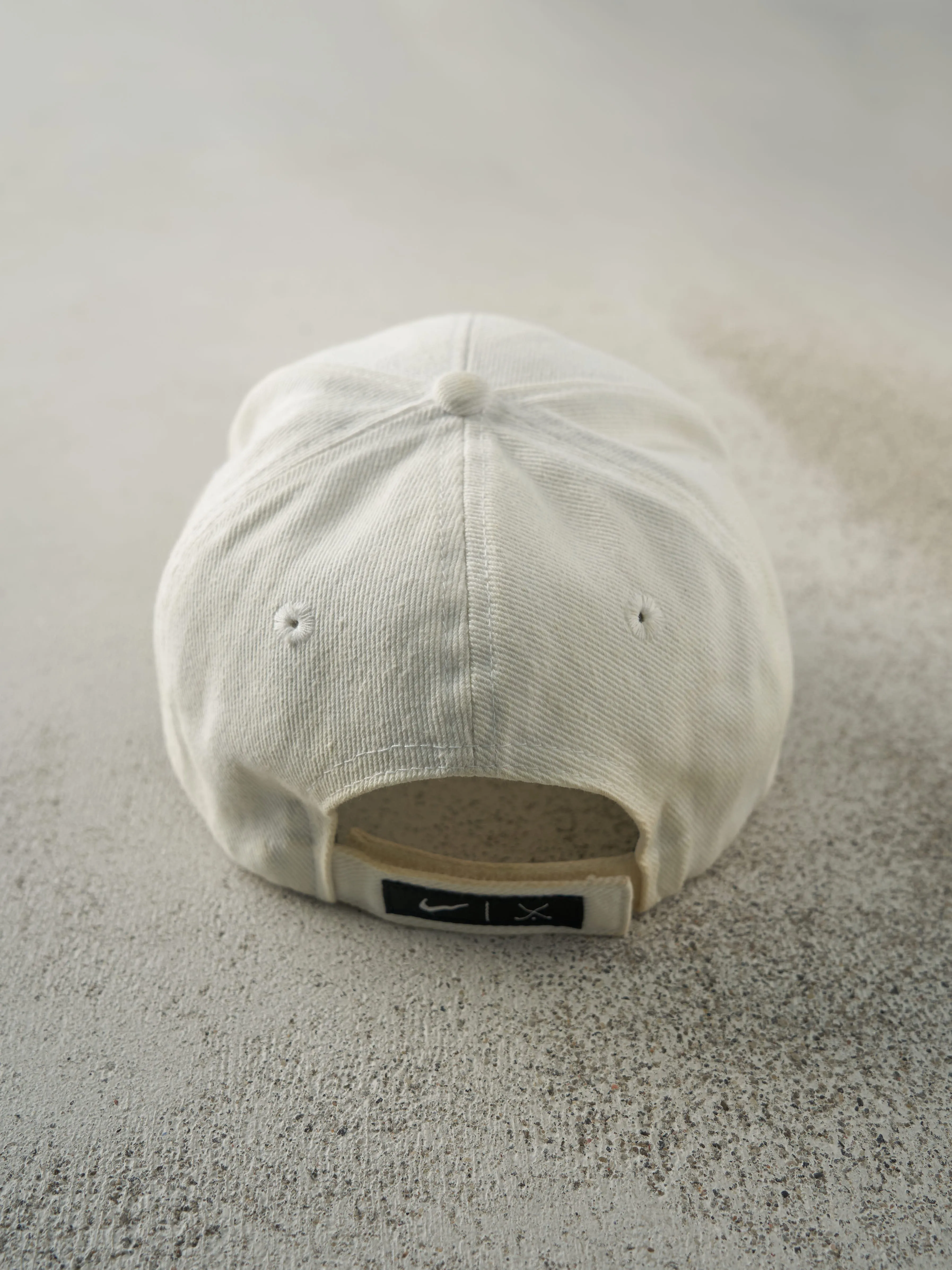 Vintage Y2K Beige & Black Nike Tour Golf Velcro Back Hat sold by Rebalance Vintage product image thumbnail 3