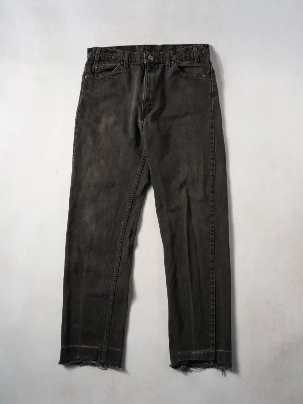 Vintage 70s Black Levi's 505 Denim Jeans (34x32) sold by Rebalance Vintage