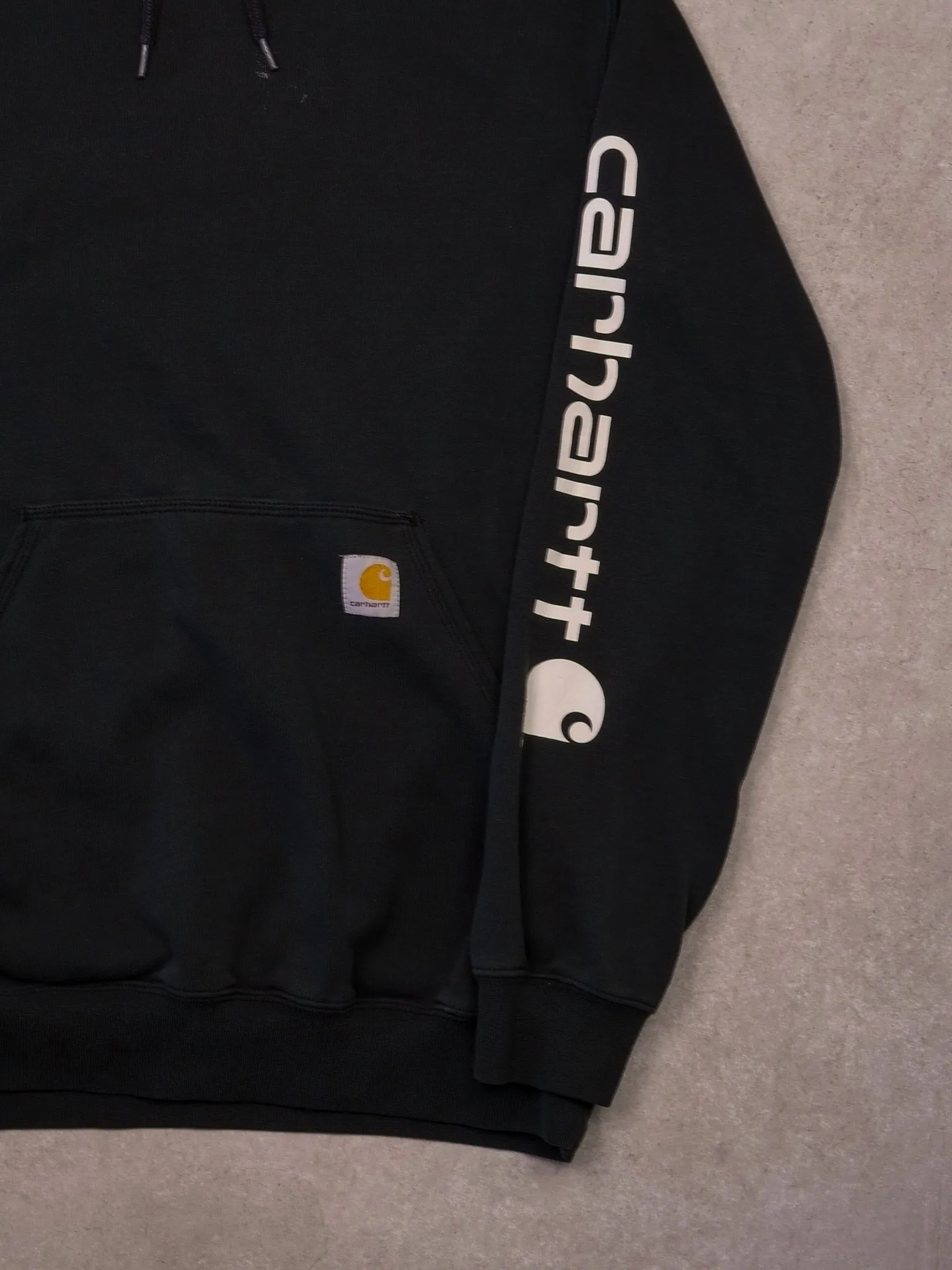 Vintage Black Carhartt Original Fit Essential Hoodie (M) sold by Rebalance Vintage product image thumbnail 3