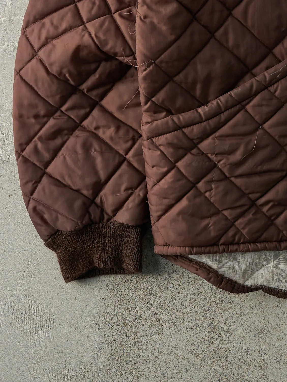 Vintage 90s Brown Nylon Liner Jacket (S) sold by Rebalance Vintage product image thumbnail 3