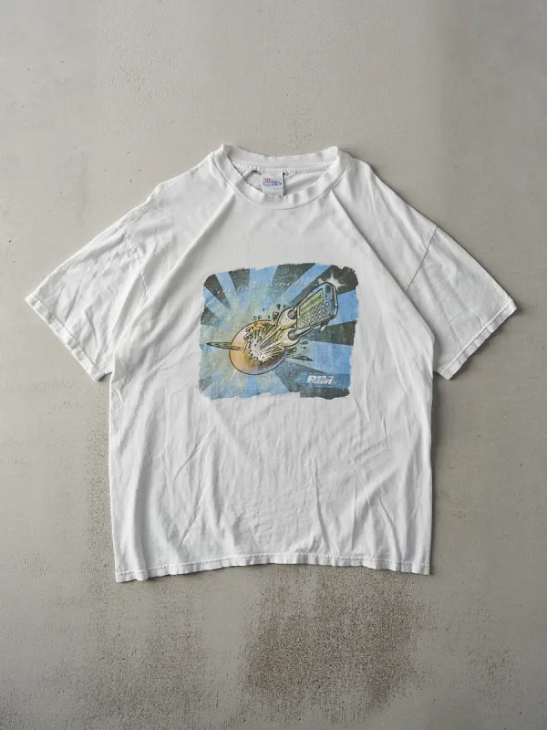 Vintage 90s White Rim Wireless Breakthrough Tee (L) sold by Rebalance Vintage