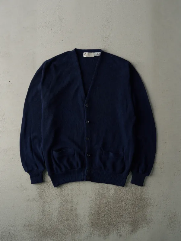 Vintage 80s Navy Blue Arnold Palmer Knit Cardigan (M/L) sold by Rebalance Vintage