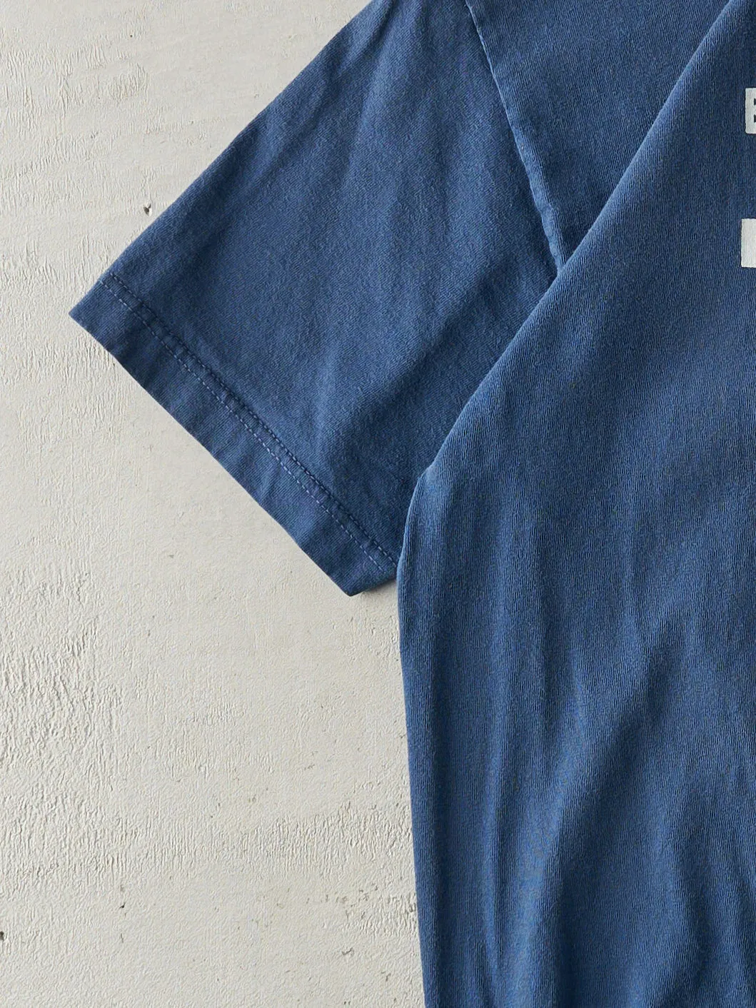 Vintage Y2K Navy Blue "Beer Doesn't Make You Fat" Tee (M) sold by Rebalance Vintage product image thumbnail 3