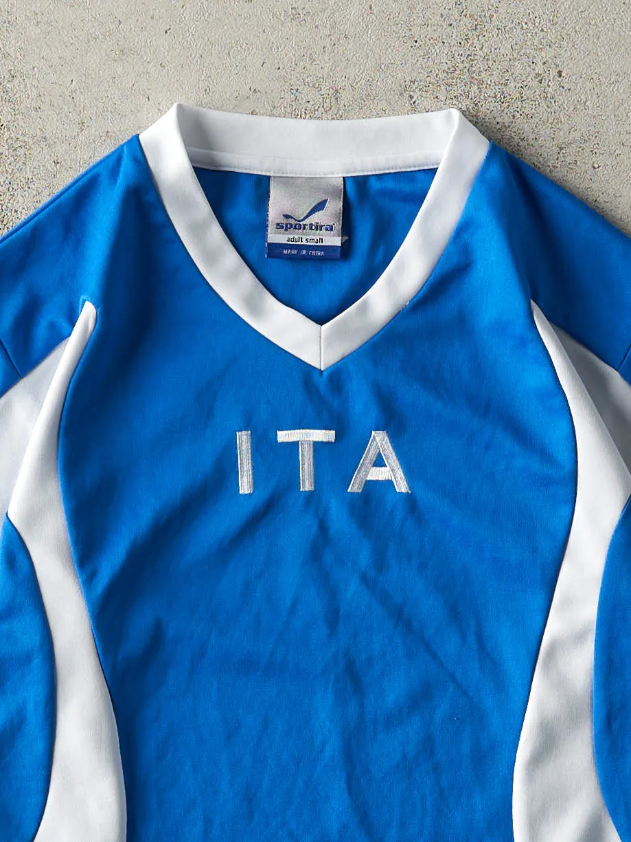 Vintage Y2K Blue Italia Soccer Jersey (S) sold by Rebalance Vintage product image thumbnail 3