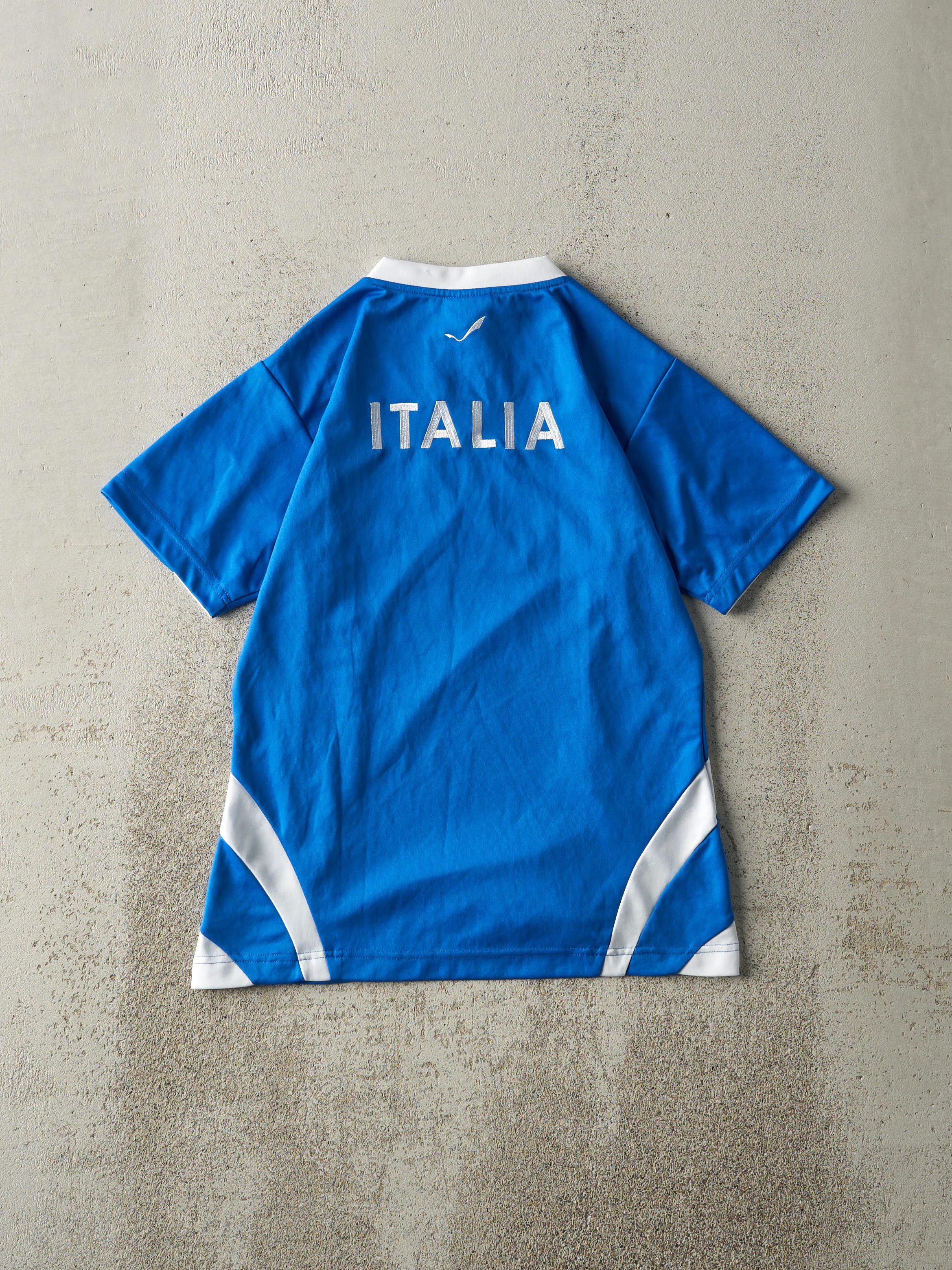 Vintage Y2K Blue Italia Soccer Jersey (S) sold by Rebalance Vintage product image thumbnail 2