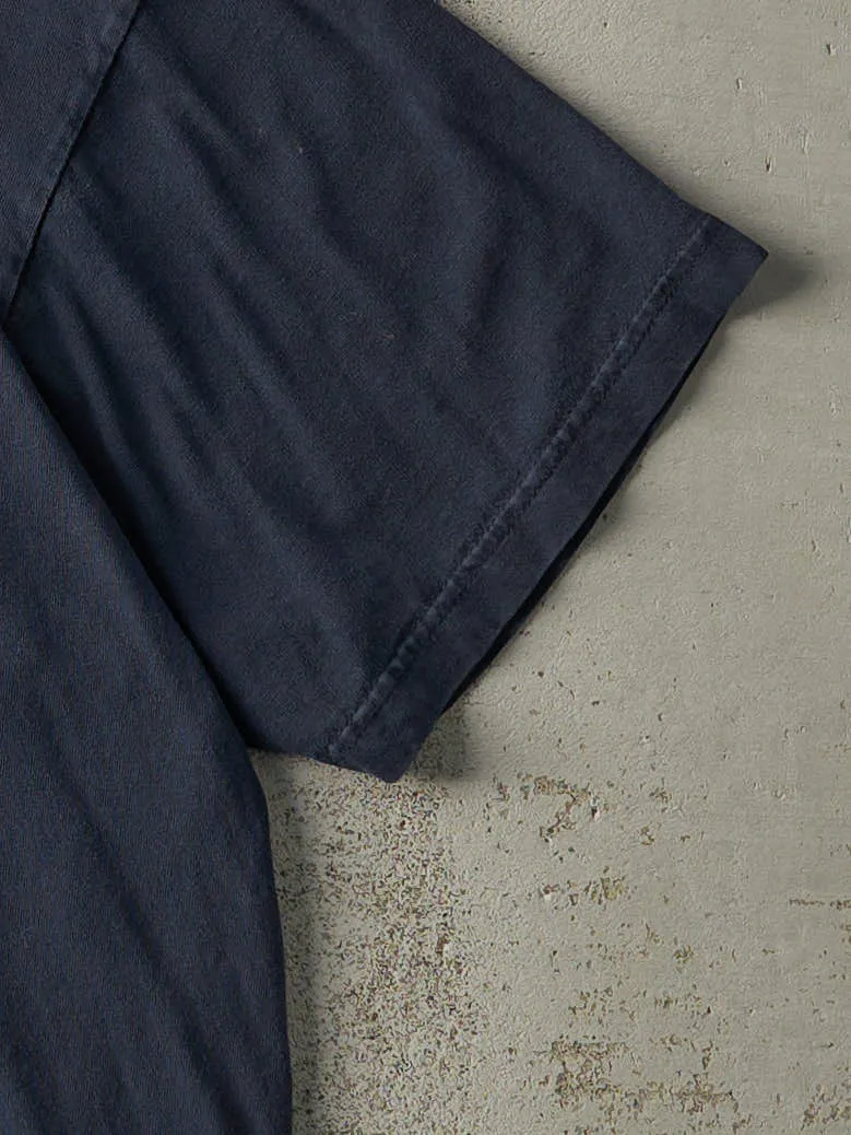 Vintage 90s Navy Blue Embroidered San Diego Tee (L/XL) sold by Rebalance Vintage product image thumbnail 3