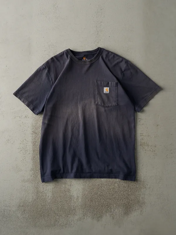 Vintage Y2K Sun Faded Navy Blue Carhartt Pocket Tee (M) sold by Rebalance Vintage