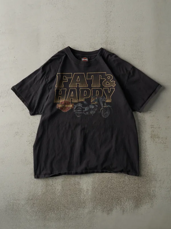 12' Faded Black Myrtle Beach South Carolina Harley Davidson Tee (L) sold by Rebalance Vintage