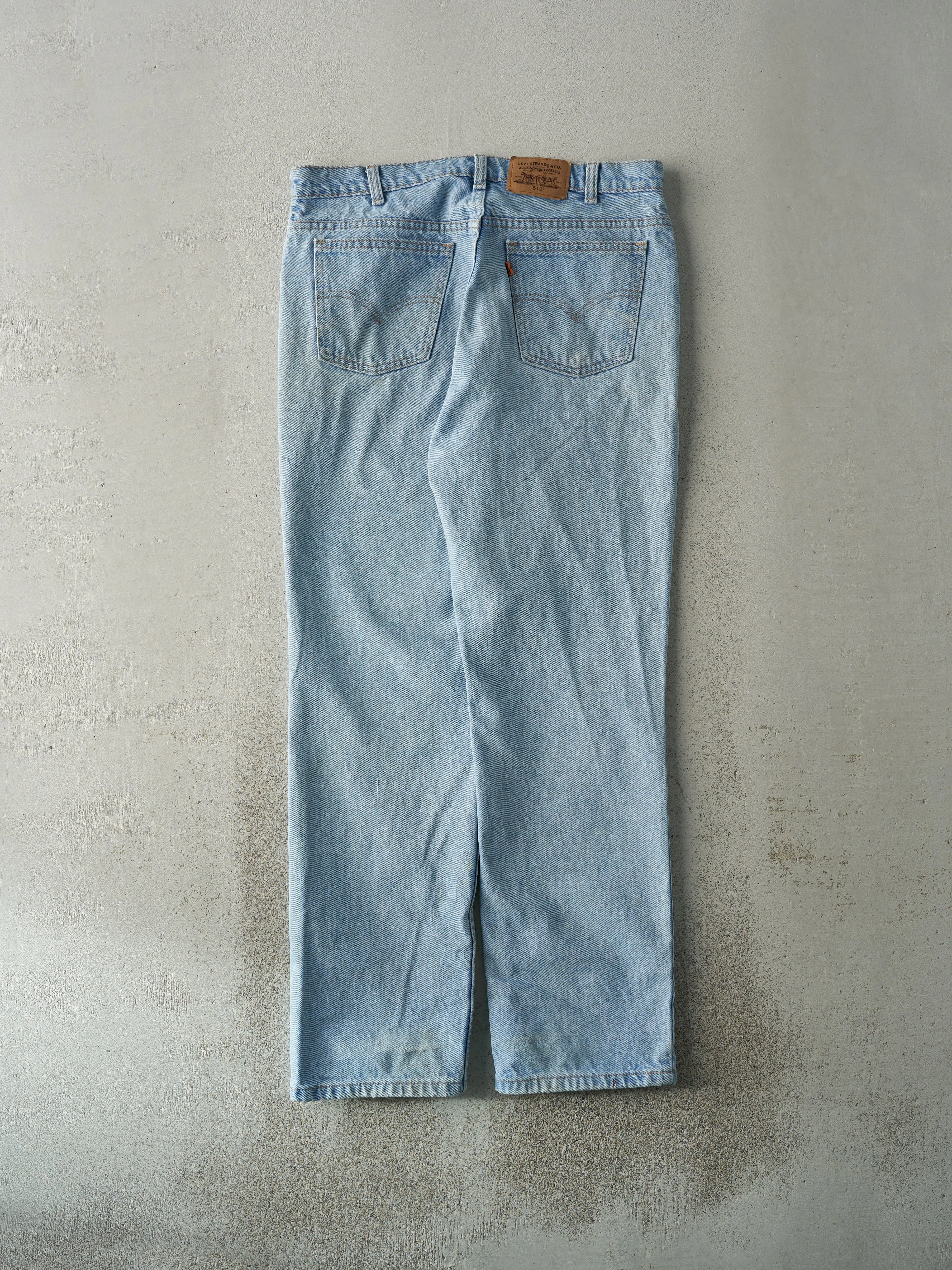 Vintage 80s Light Wash Levi's 619 Orange Tab Jeans (34x30) sold by Rebalance Vintage product image thumbnail 2