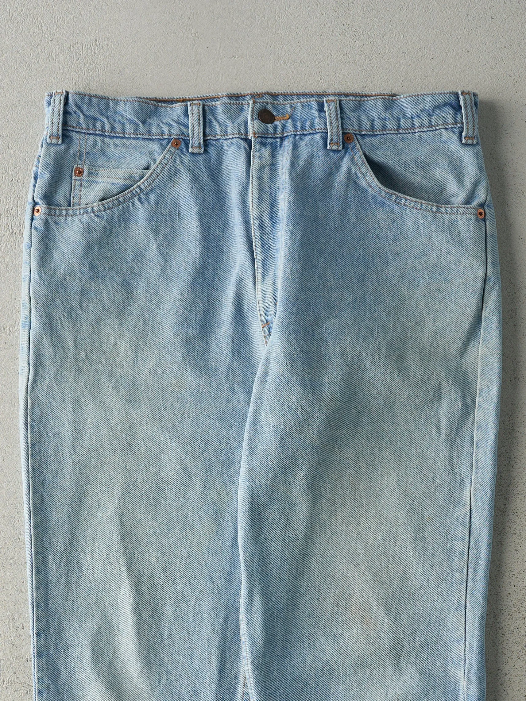 Vintage 80s Light Wash Levi's 619 Orange Tab Jeans (34x30) sold by Rebalance Vintage product image thumbnail 3