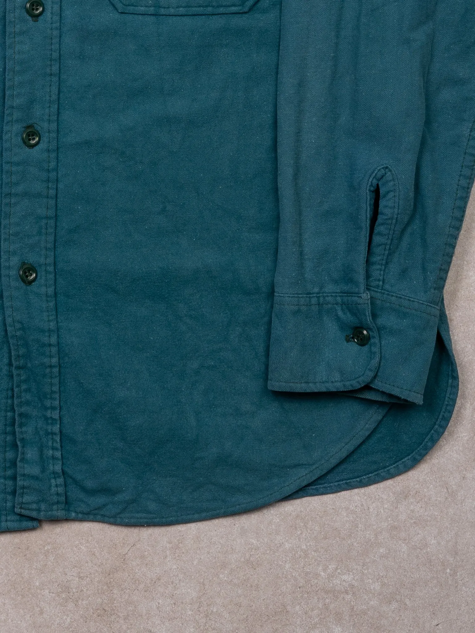 Vintage 70s Teal Woolrich Button Up (L) sold by Rebalance Vintage product image thumbnail 2