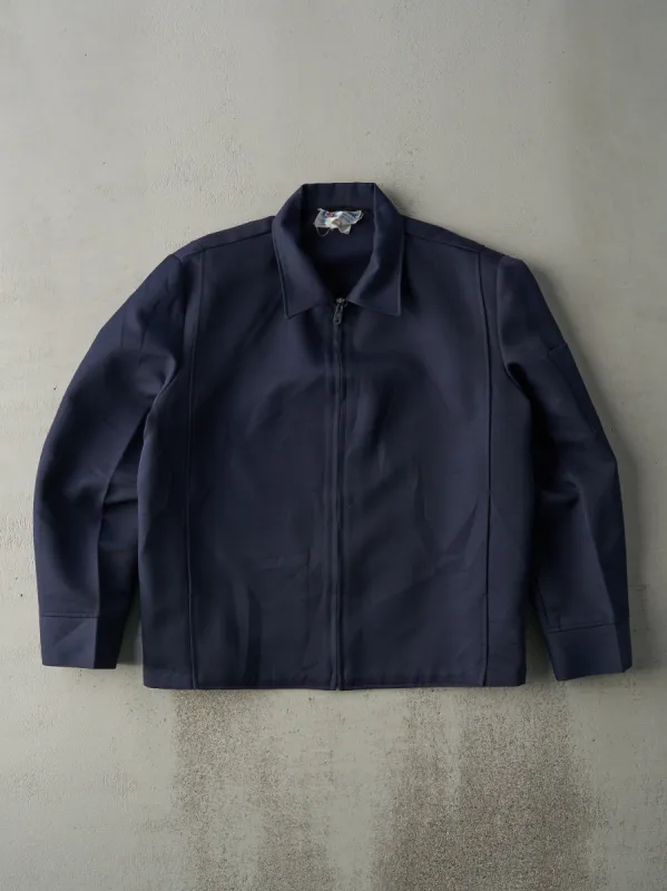 Vintage 80s Navy Blue Blank Work Jacket (M/L) sold by Rebalance Vintage
