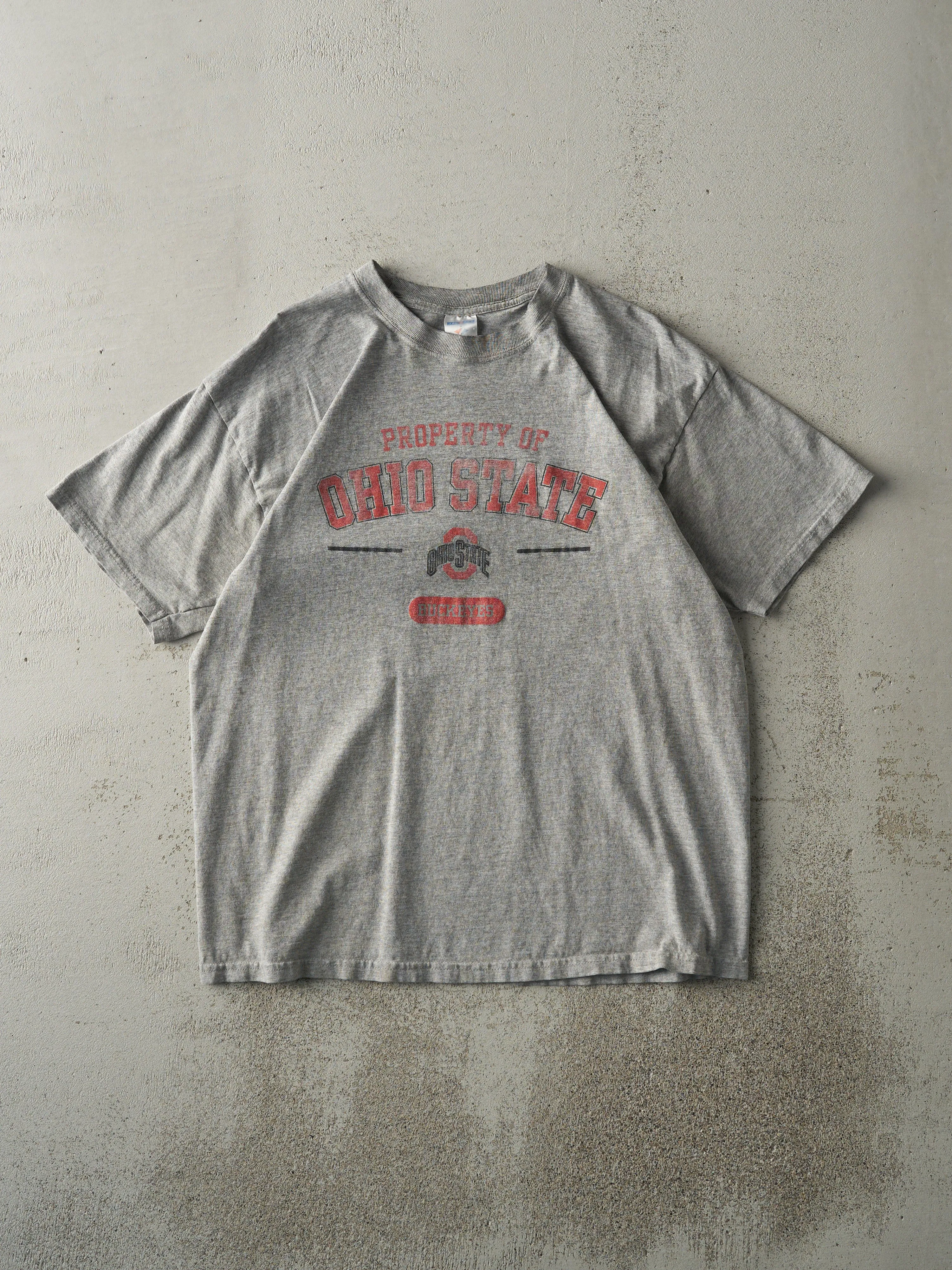 Vintage Y2K Grey Ohio State Buckeyes Tee (M) sold by Rebalance Vintage