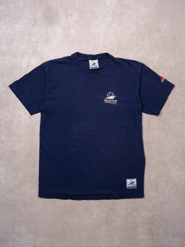 VIntage '98 Adidas x France World Cup Official Tee (M) sold by Rebalance Vintage