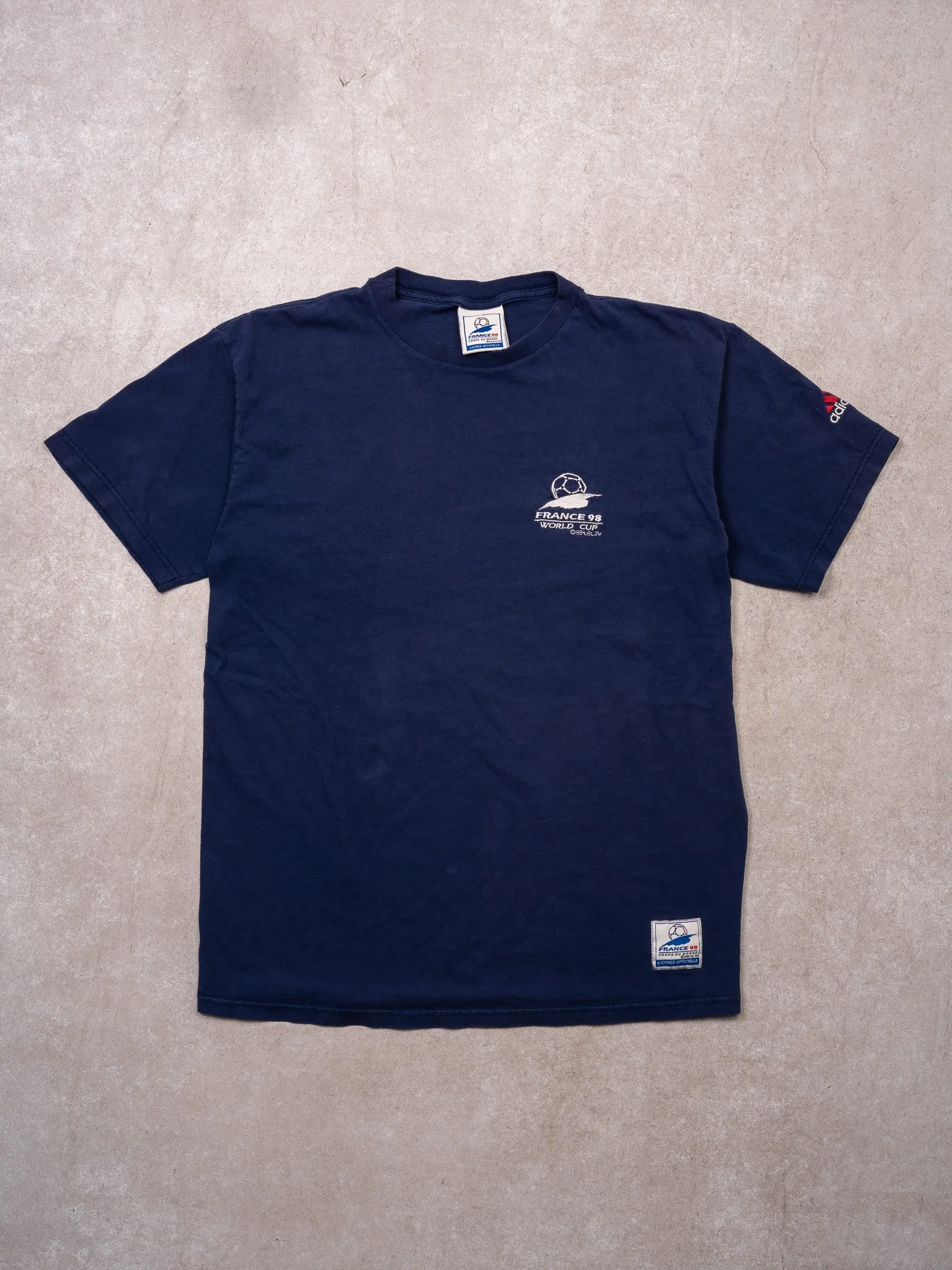 VIntage '98 Adidas x France World Cup Official Tee (M) sold by Rebalance Vintage