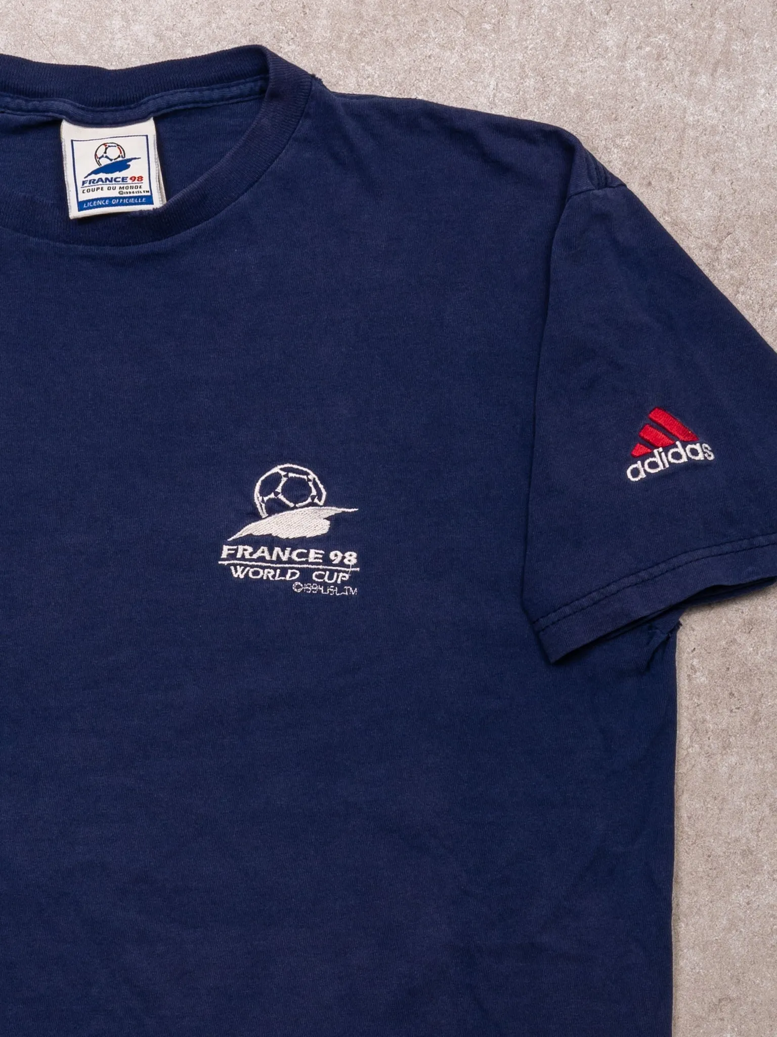VIntage '98 Adidas x France World Cup Official Tee (M) sold by Rebalance Vintage product image thumbnail 3