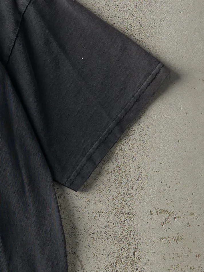 Vintage 90s Faded Black Embroidered Nike Swoosh Tee (M) sold by Rebalance Vintage product image thumbnail 3