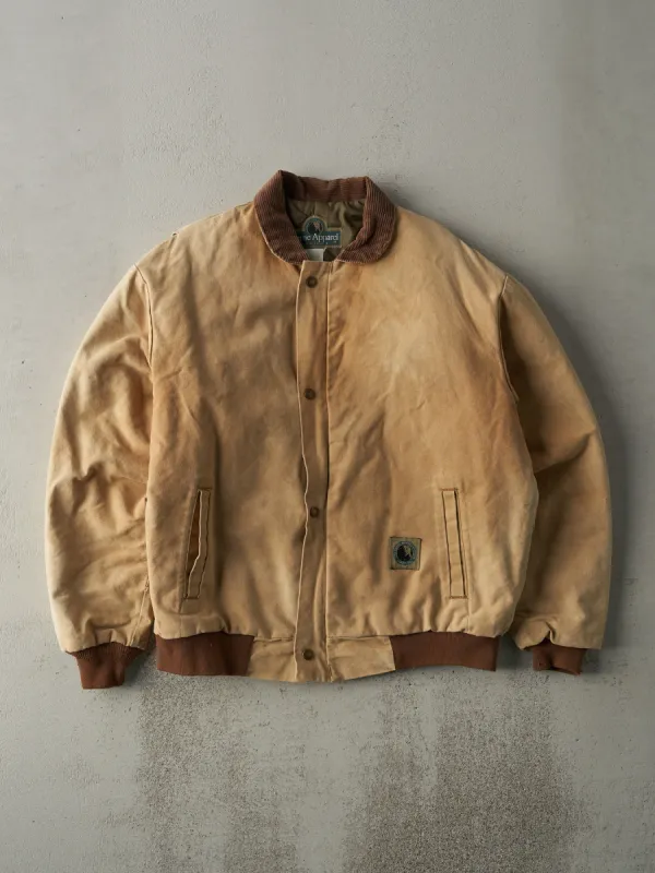 Vintage 90s Beige Sun Faded Workwear Jacket (L) sold by Rebalance Vintage