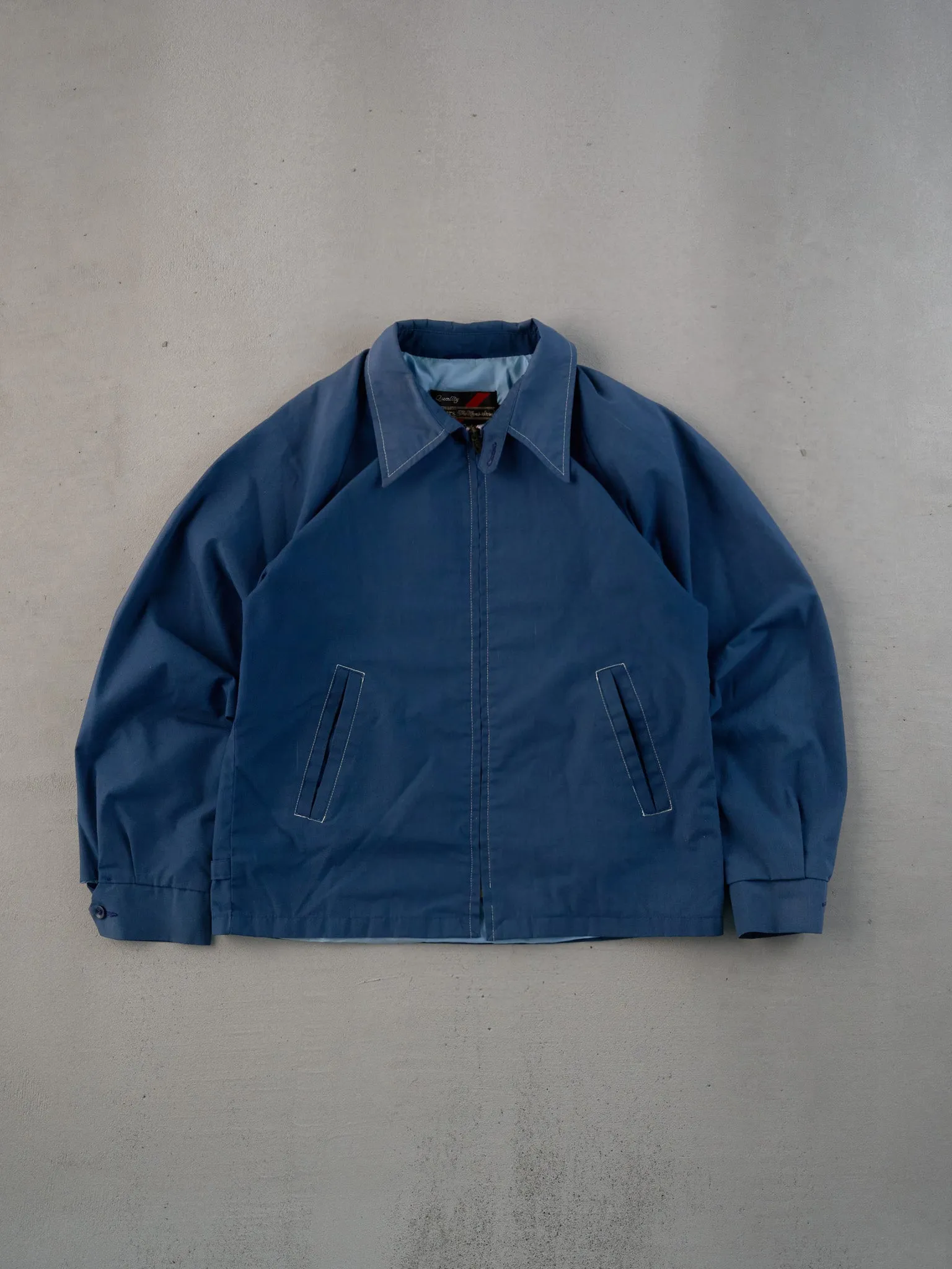 Vintage 70s Blue Sears Collared Workwear Jacket (M) sold by Rebalance Vintage