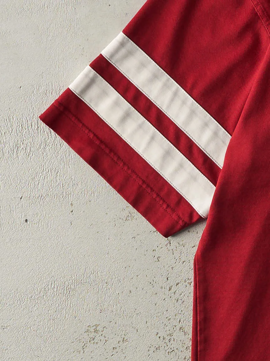Vintage Y2K Burgundy Puma Soccer Jersey (L) sold by Rebalance Vintage product image thumbnail 4