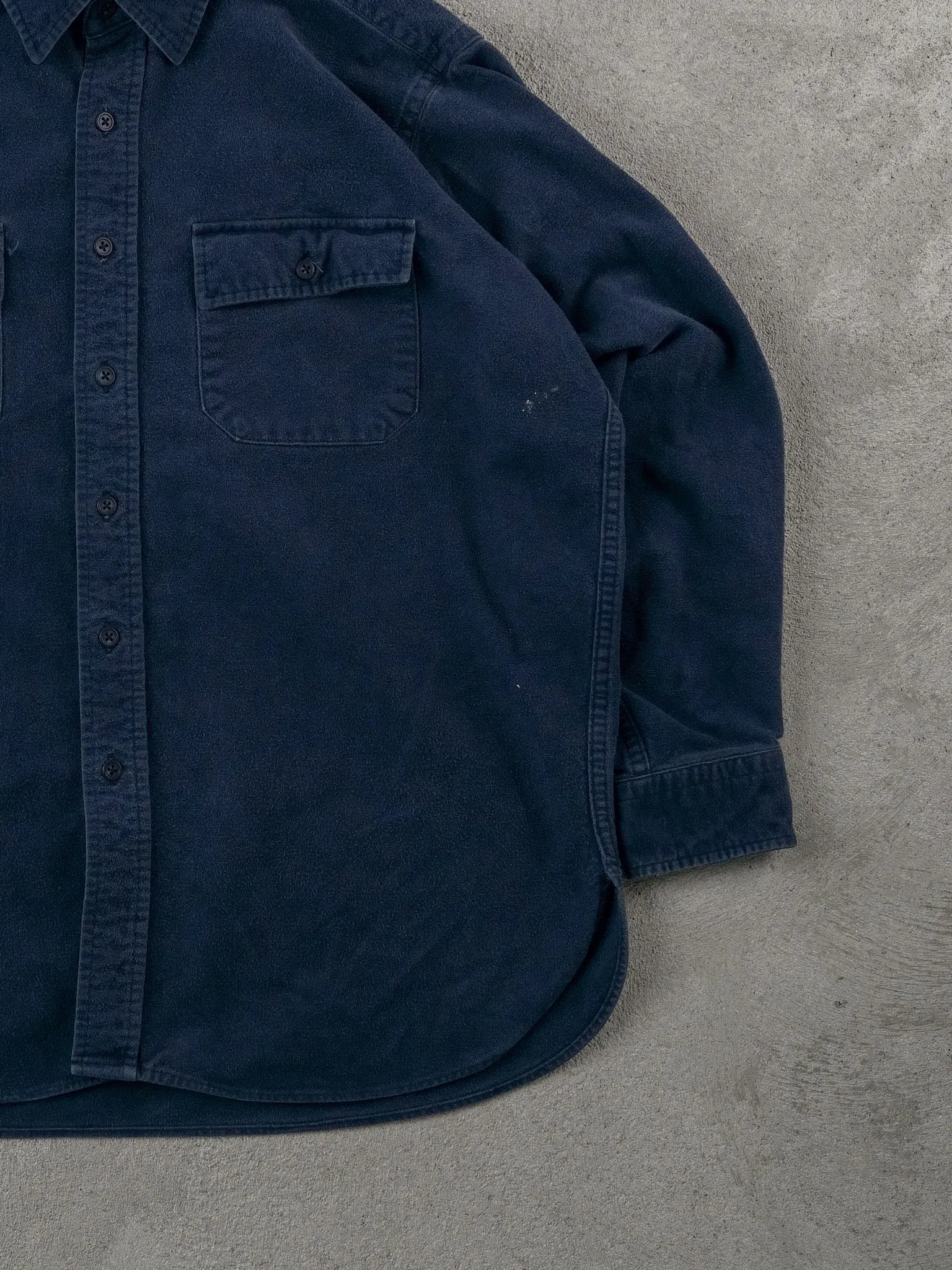 Vintage 90s Navy Blue LL Bean Collared Button Up (L) sold by Rebalance Vintage product image thumbnail 3