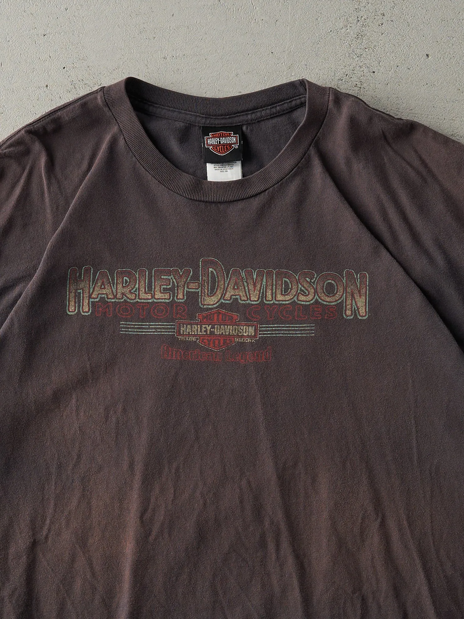 Vintage 04' Faded Grey San Antonio TX Harley Davidson Tee (XL/XXL) sold by Rebalance Vintage product image thumbnail 3
