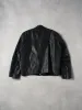 Vintage 90s Black Leather Biker Jacket (M) sold by Rebalance Vintage