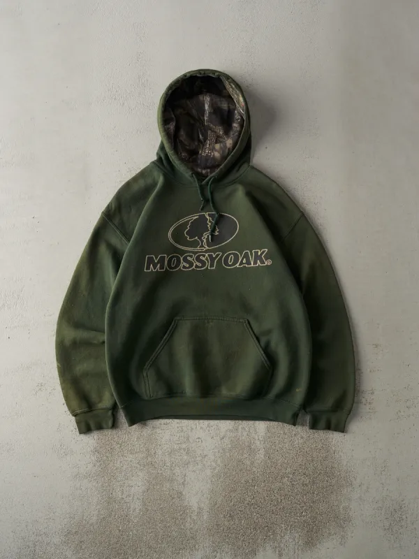 Vintage Y2K Green Mossy Oak Hoodie (M) sold by Rebalance Vintage