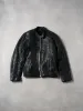 Vintage 90s Black Leather Biker Jacket (M) sold by Rebalance Vintage