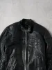 Vintage 90s Black Leather Biker Jacket (M) sold by Rebalance Vintage