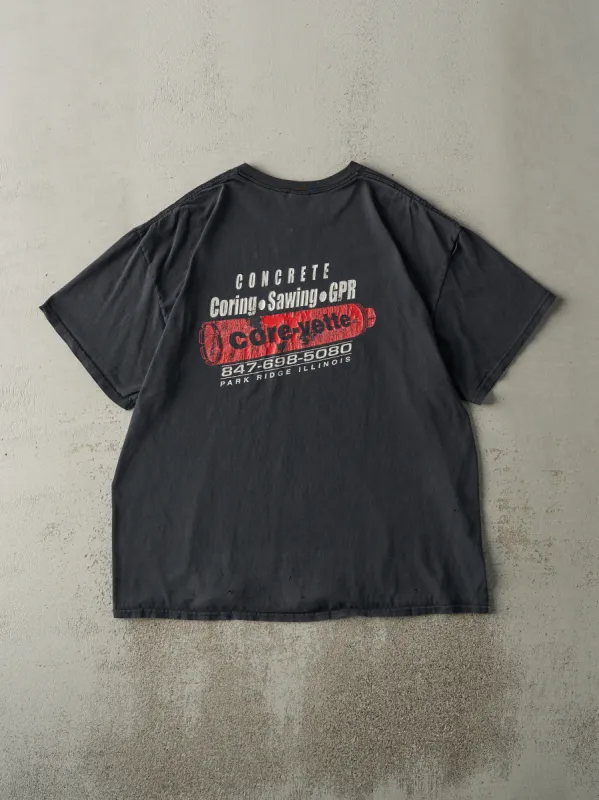 Vintage Y2K Black Core-vette Concrete Tee (L/XL) sold by Rebalance Vintage