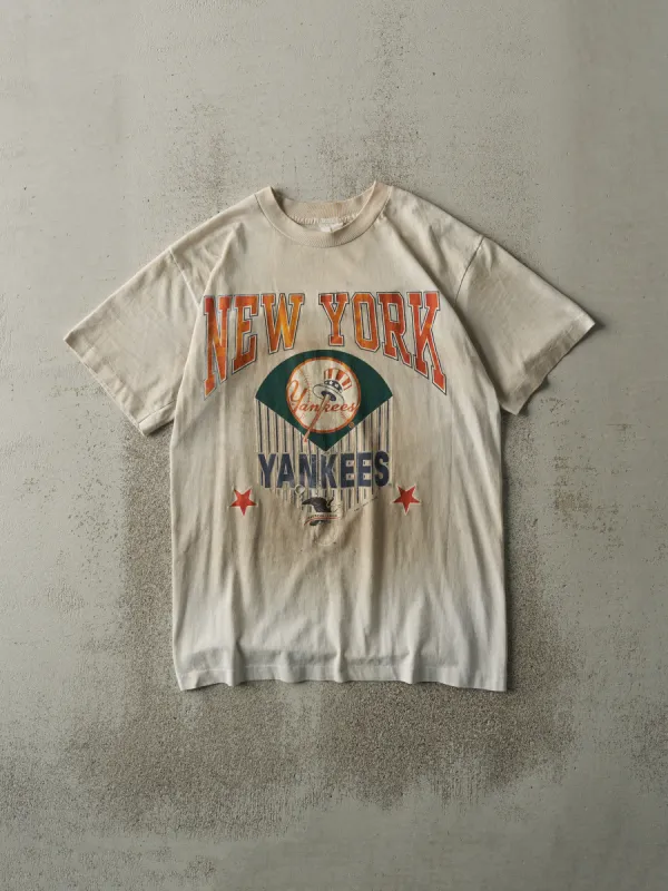 Vintage 93'  New York Yankees Single Stitch Tee (S) sold by Rebalance Vintage