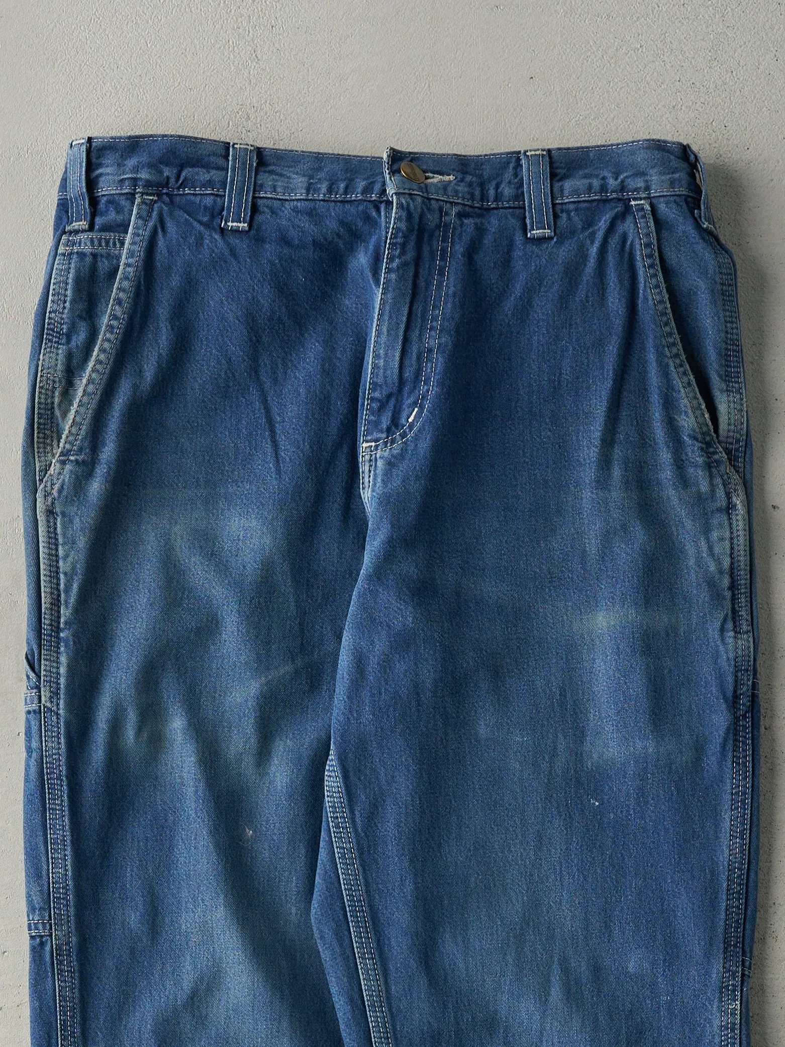 Vintage Y2K Mid Wash Carhartt Dungaree Fit Workwear Jeans (33x30) sold by Rebalance Vintage product image thumbnail 3