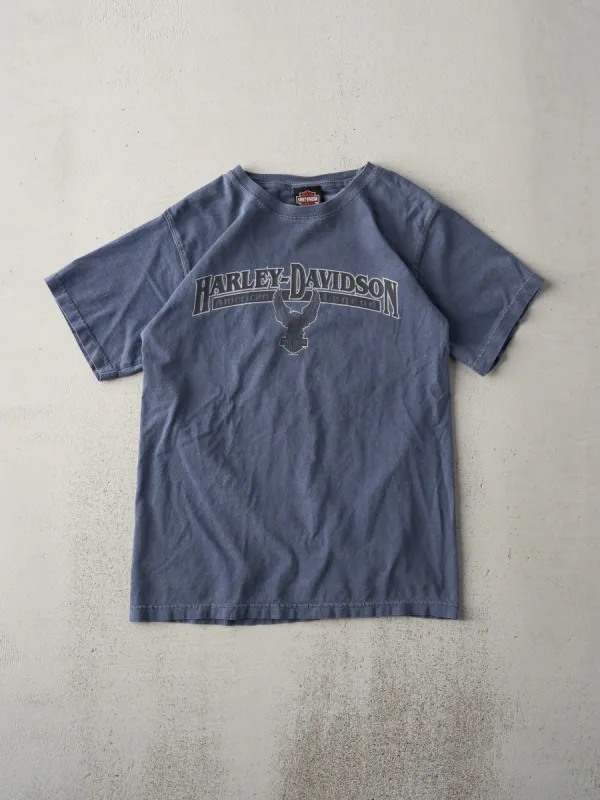 Vintage 08' Washed Blue Harley Davidson Fort Myers Florida Tee (S) sold by Rebalance Vintage