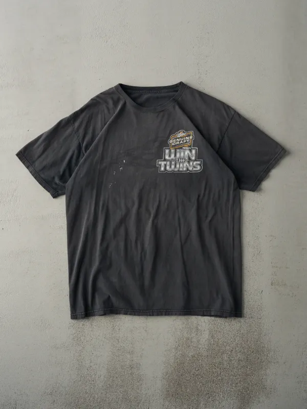 Vintage Y2K Faded Black Miller Presents Win the Twins Tee (M) sold by Rebalance Vintage