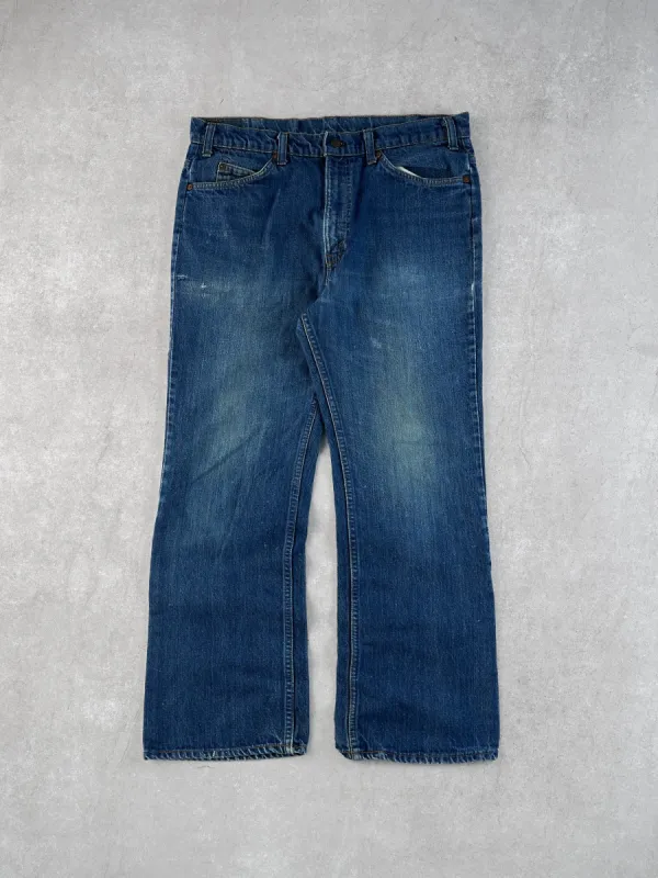 Vintage 70s Blue Levi's Denim Jeans (36x34) sold by Rebalance Vintage