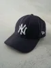 Vintage Y2K Navy Blue 9Forty Embroidered New York Yankees Strap Back Hat sold by Rebalance Vintage