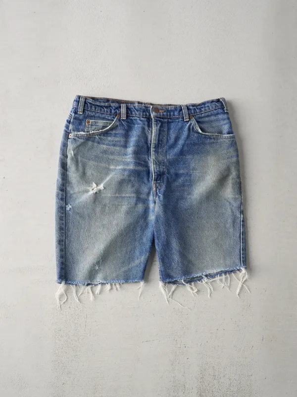 Vintage 70s Mid Wash Levis 619 Orange Tab Denim Shorts (36Wx8.5) sold by Rebalance Vintage