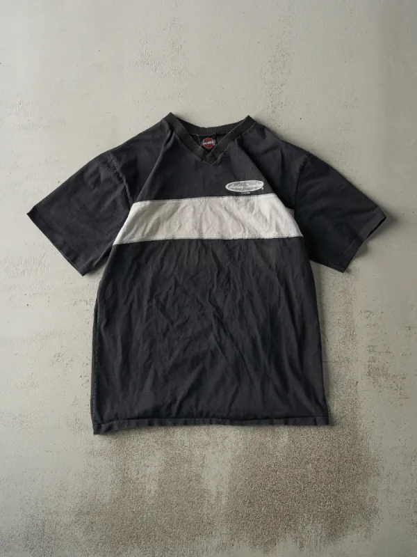 Vintage 00' Black Alberta Harley Davidson V Neck Tee (M/L) sold by Rebalance Vintage