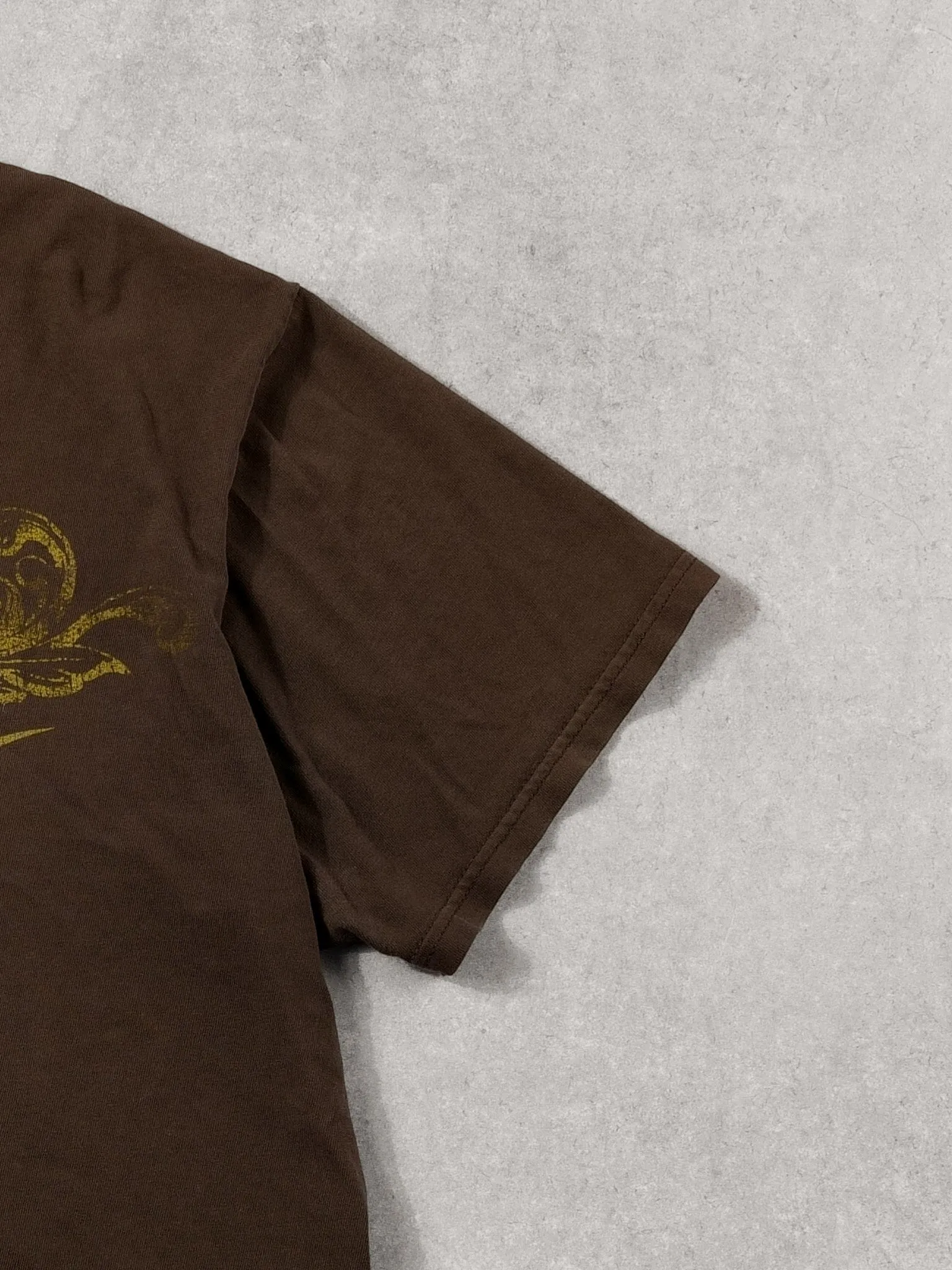 Vintage Y2k Washed Brown Nike Jazz Graphic Tee (M) sold by Rebalance Vintage product image thumbnail 3