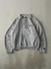 Vintage 90s Grey Embroidered Denver Broncos Quarter Button Sweater (S/M) sold by Rebalance Vintage