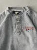 Vintage 90s Grey Embroidered Denver Broncos Quarter Button Sweater (S/M) sold by Rebalance Vintage