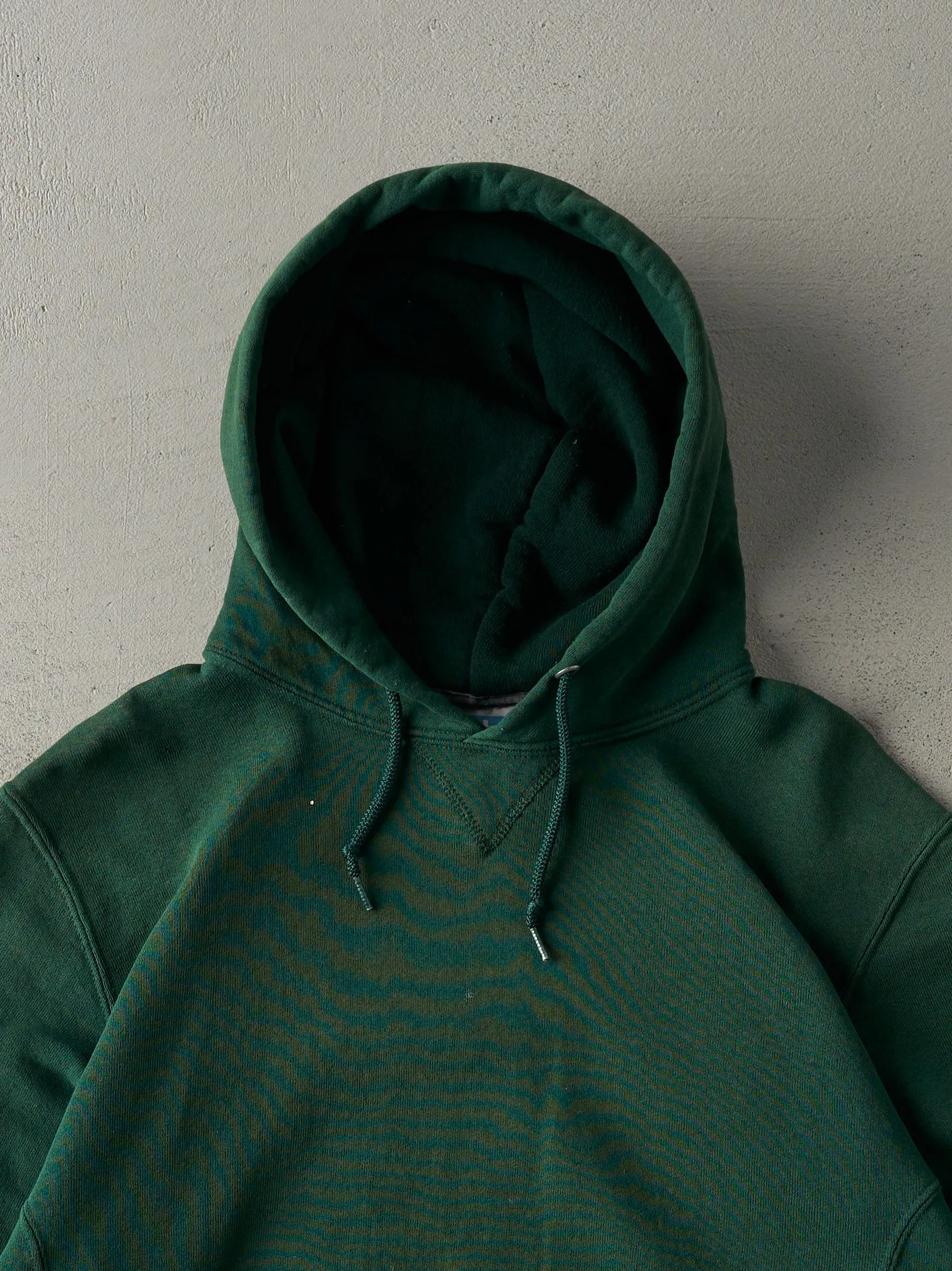 Vintage Y2K Forest Green Russell Athletics Blank Hoodie (M) sold by Rebalance Vintage product image thumbnail 2