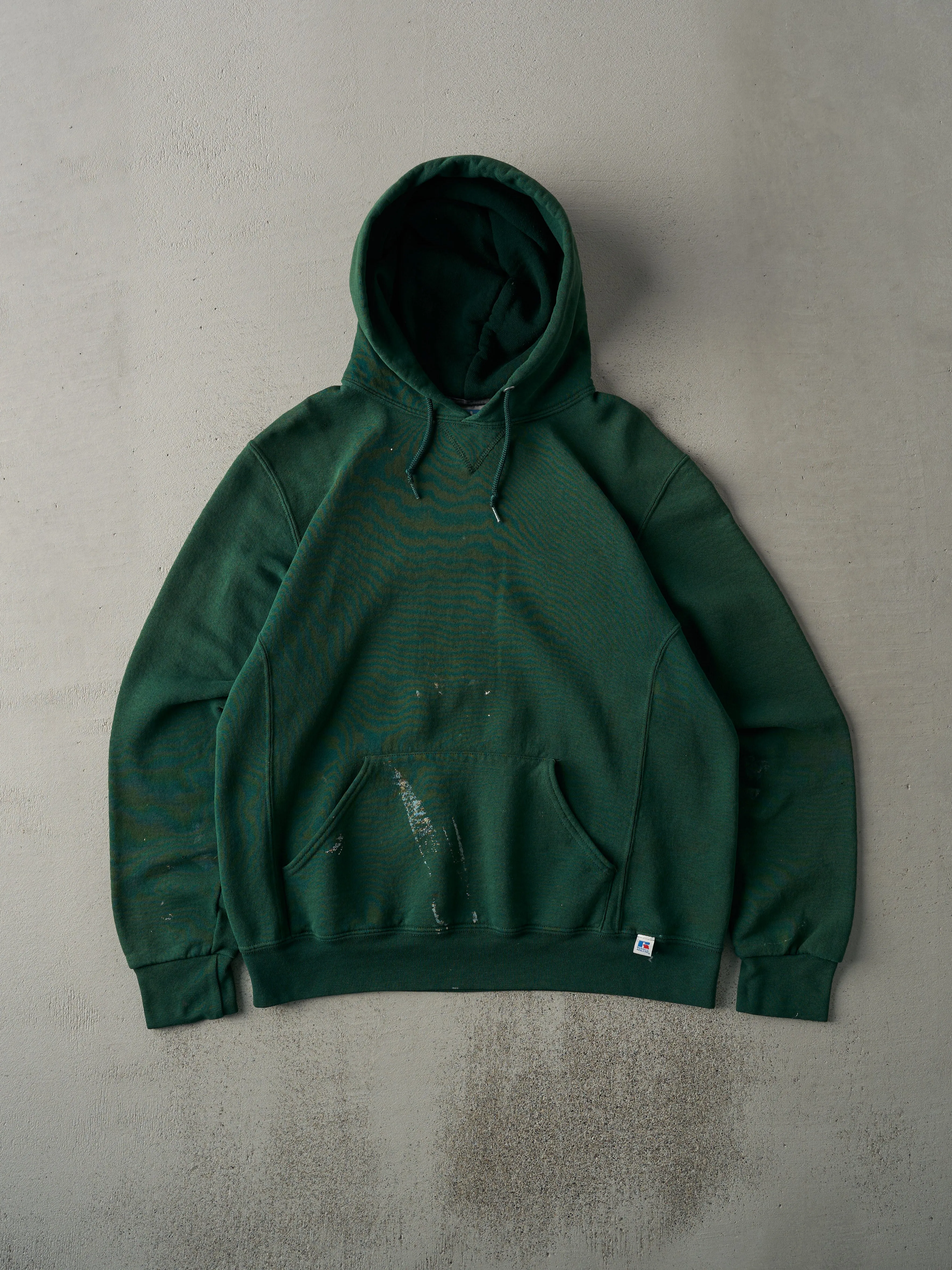 Vintage Y2K Forest Green Russell Athletics Blank Hoodie (M) sold by Rebalance Vintage
