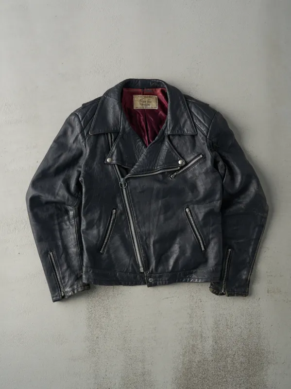 Vintage 70s Black Glen Laine by Bainton Leather Jacket (S/M) sold by Rebalance Vintage