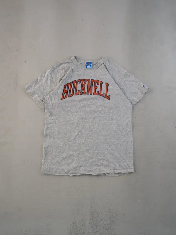Vintage 80s Grey Bucknell Graphic Tee (S) sold by Rebalance Vintage