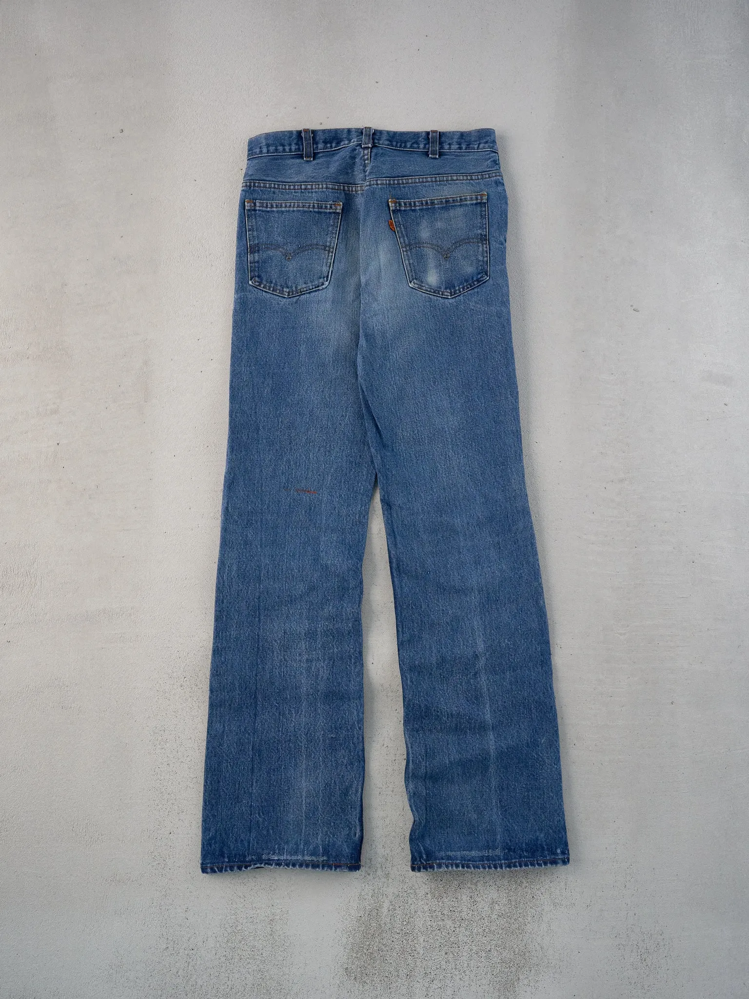 Vintage 70s Dark Blue Levi's 506 Denim Jeans (31x34) sold by Rebalance Vintage product image thumbnail 2