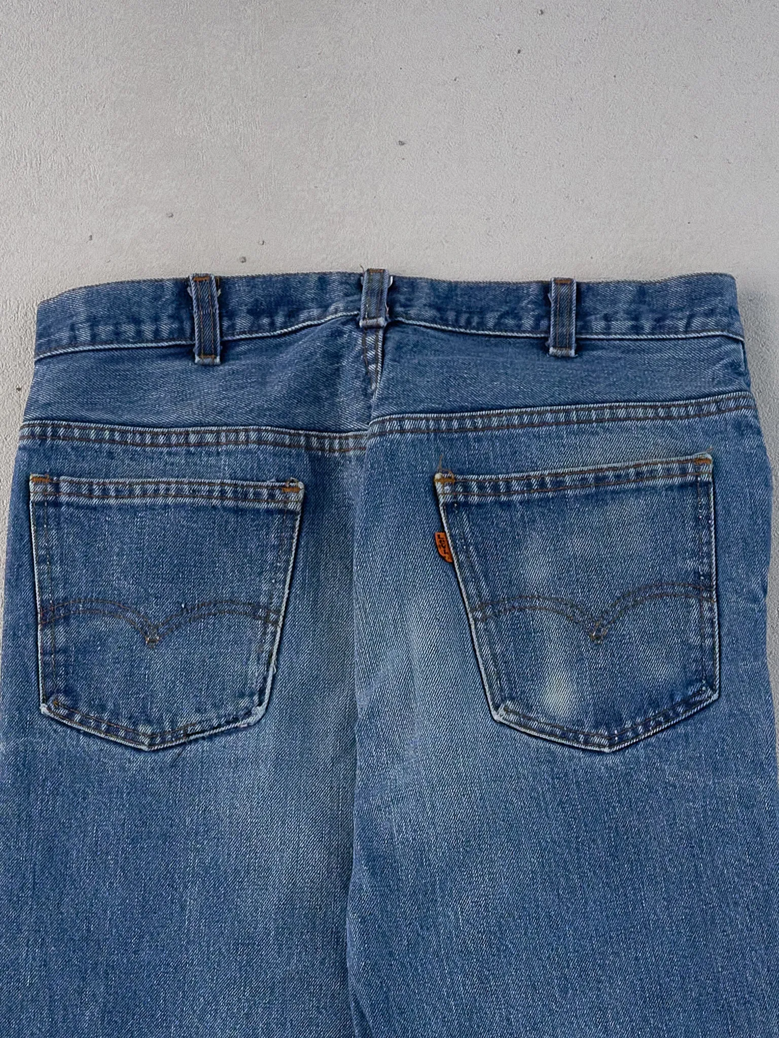 Vintage 70s Dark Blue Levi's 506 Denim Jeans (31x34) sold by Rebalance Vintage product image thumbnail 4