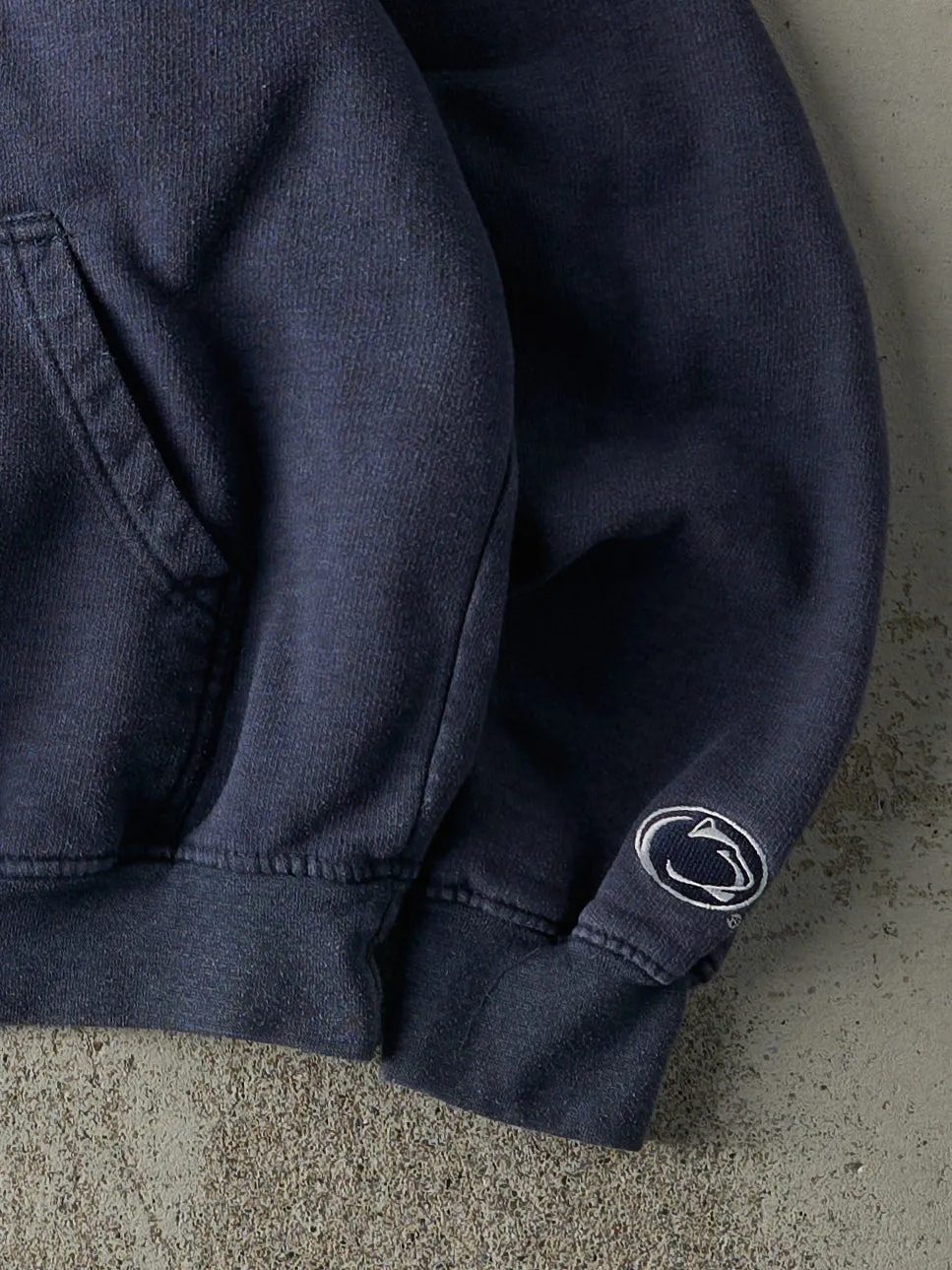 Vintage Y2K Washed Navy Blue Penn State Hoodie (M) sold by Rebalance Vintage product image thumbnail 3